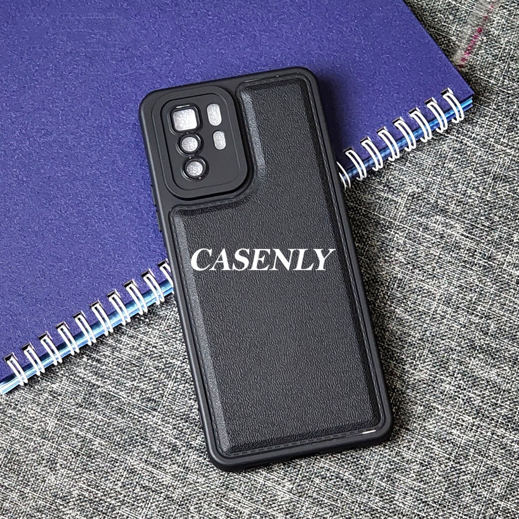 พรีเมี่ยมหนังสีดําสําหรับ Poco X3 GT Poco X3 Pro Poco X3 Nfc Poco X5 5G Poco X5 Pro Poco X6 5G Poco 