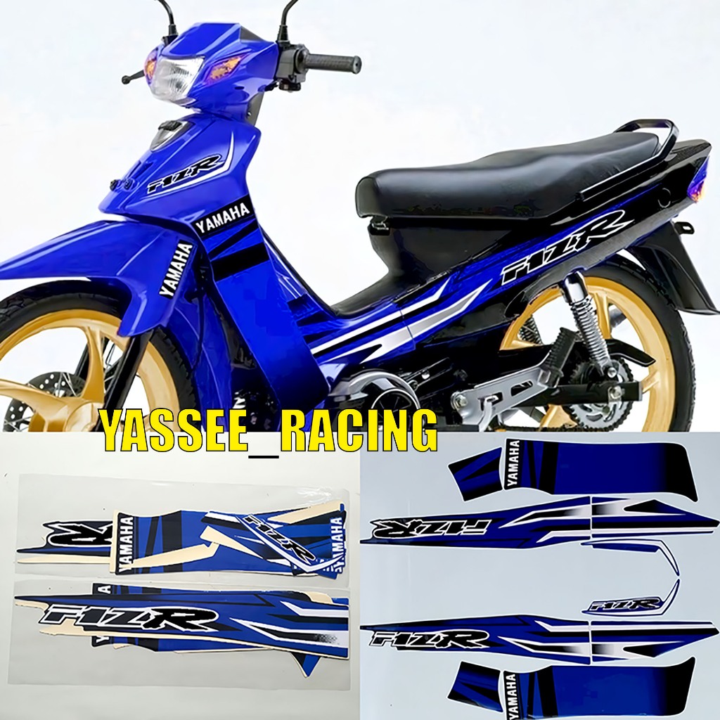 Yamaha Fizr Special Edition Fullset Blue Black Sticker Striping / Motorcycle Polet Yamaha Fizr fiz r