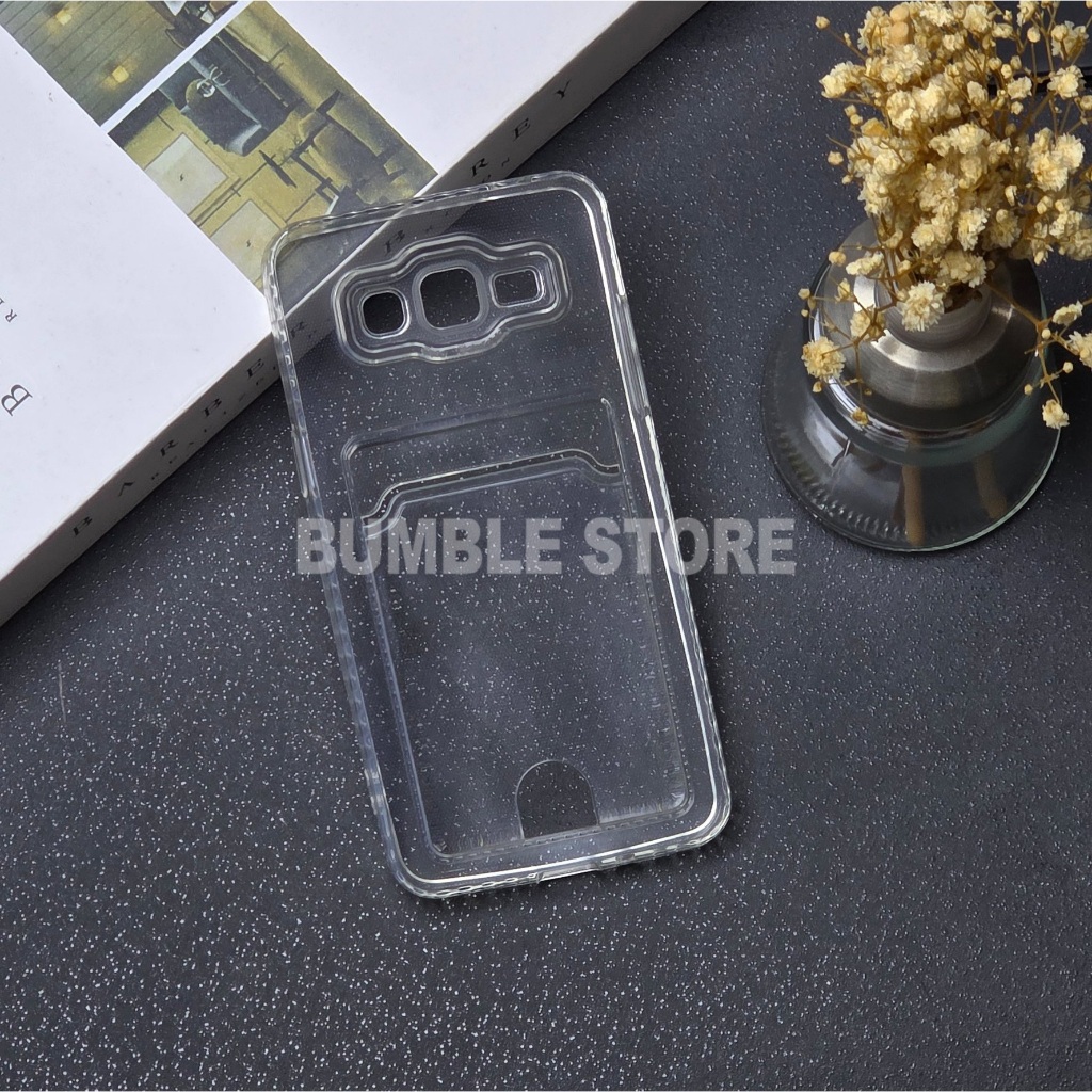 Bumble - Softcase Clear Card Case Bening Card Slot Case Samsung J2 Prinme Samsung J6 Plus Samsung M1