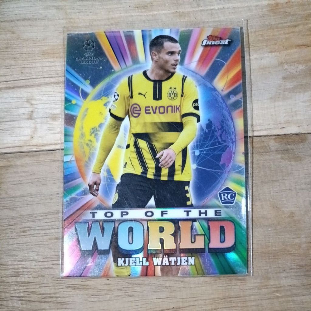 การ์ดฟุตบอล Topps Finest Top Of The World Kjell Watjen