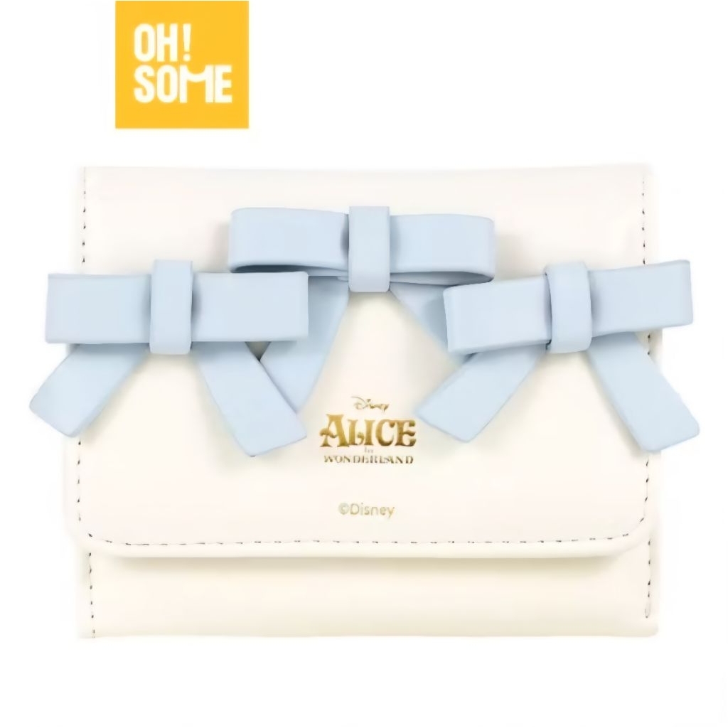 Alice In Wonderland Bow White Original Oh Some White Ribbon Fold Wallet