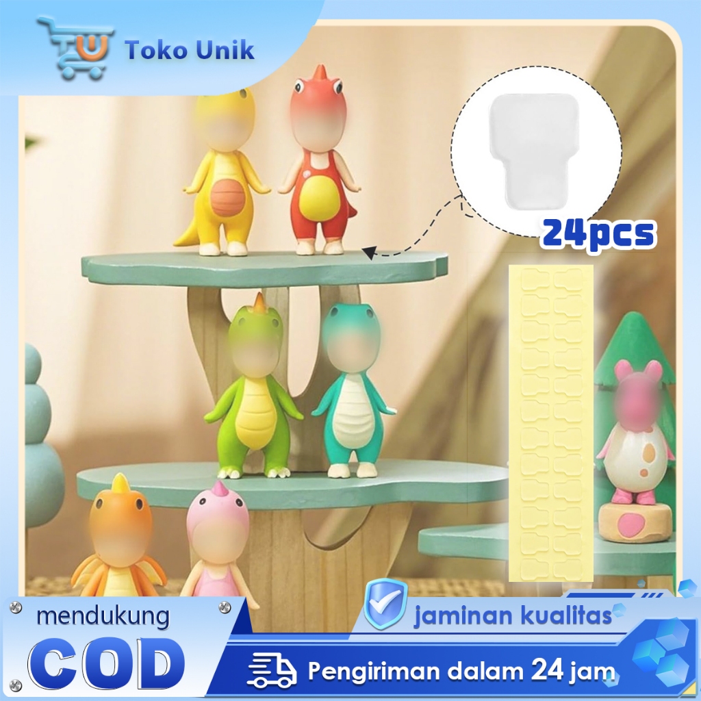 Hippers เทปนาโน 24 ชิ้นเทปคู่ Songel Hippers เทปกาว Mofusand กาวเติม