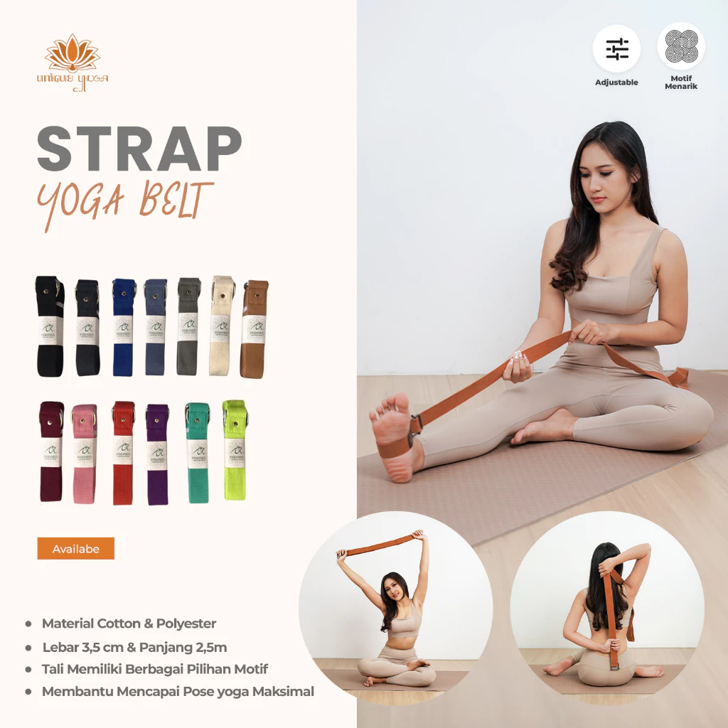 สายรัดโยคะ เข็มขัดโยคะ - รูปที่ 1