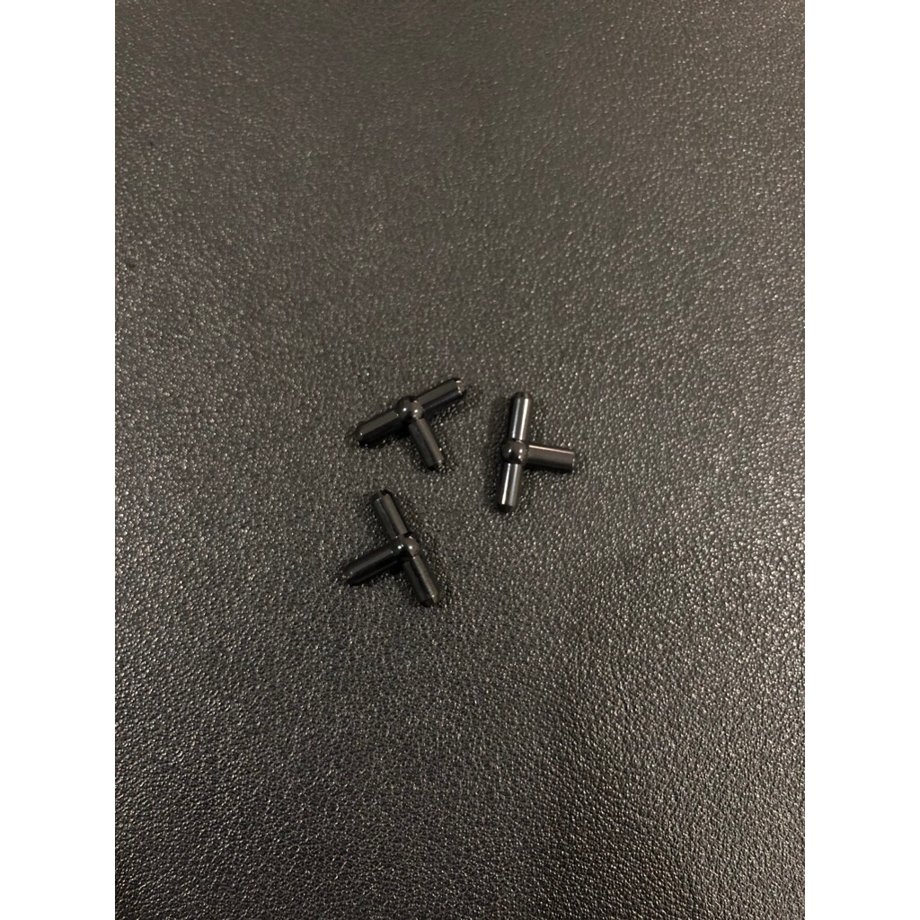 Lego Parts - 4697b - Black, Pneumatic T Piece Second Version (T Bar with Ball in Center)