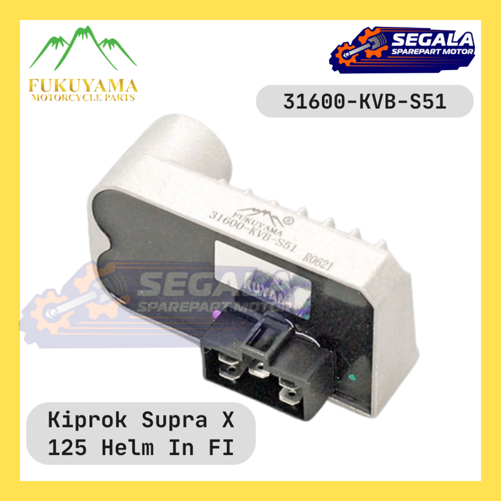 Kiprok Regulator Fukuyama Supra X 125 Helm In FI 31600-KVB-S51Kiprox Honda HI