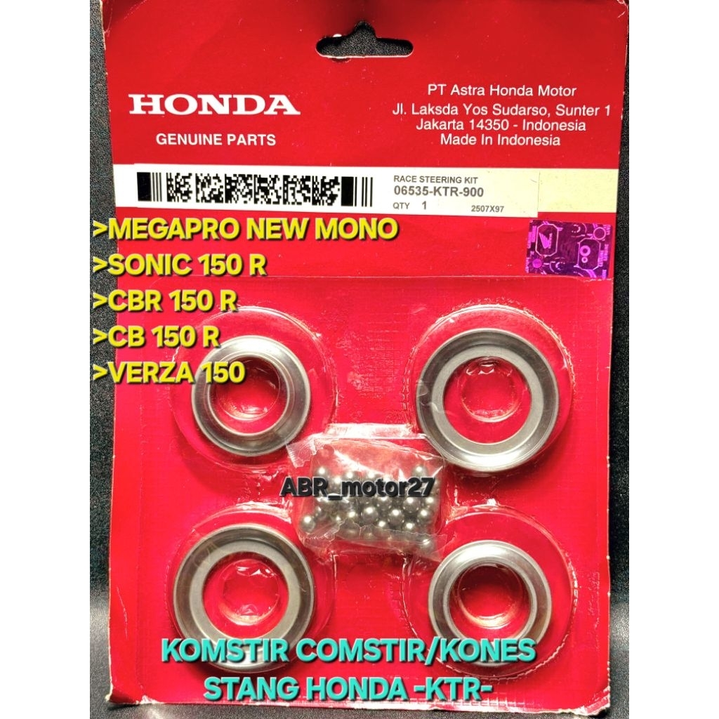 ชุดคอพวงมาลัย (KTR) คอพวงมาลัยสําหรับ Megapro new mono/verza/Sonic/cb 150R/CBR 150