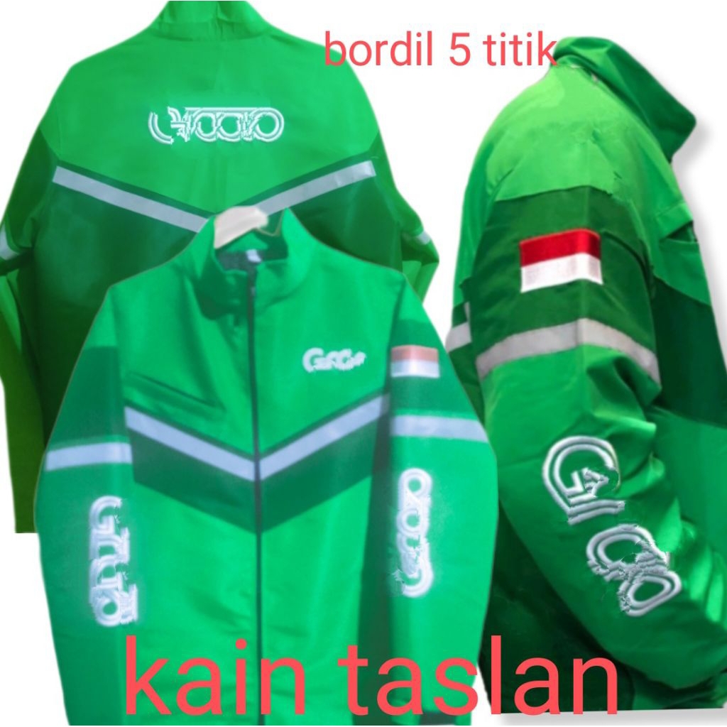 เสื้อแจ็คเก็ตมอเตอร์ไซค์ HIJAU สีเขียว สไตล์บอมเบอร์