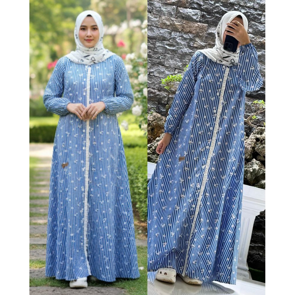 NS12 GAMIS NADHEEFA STORE ต้นฉบับใหม่ล่าสุด AUGUST SERIES 4