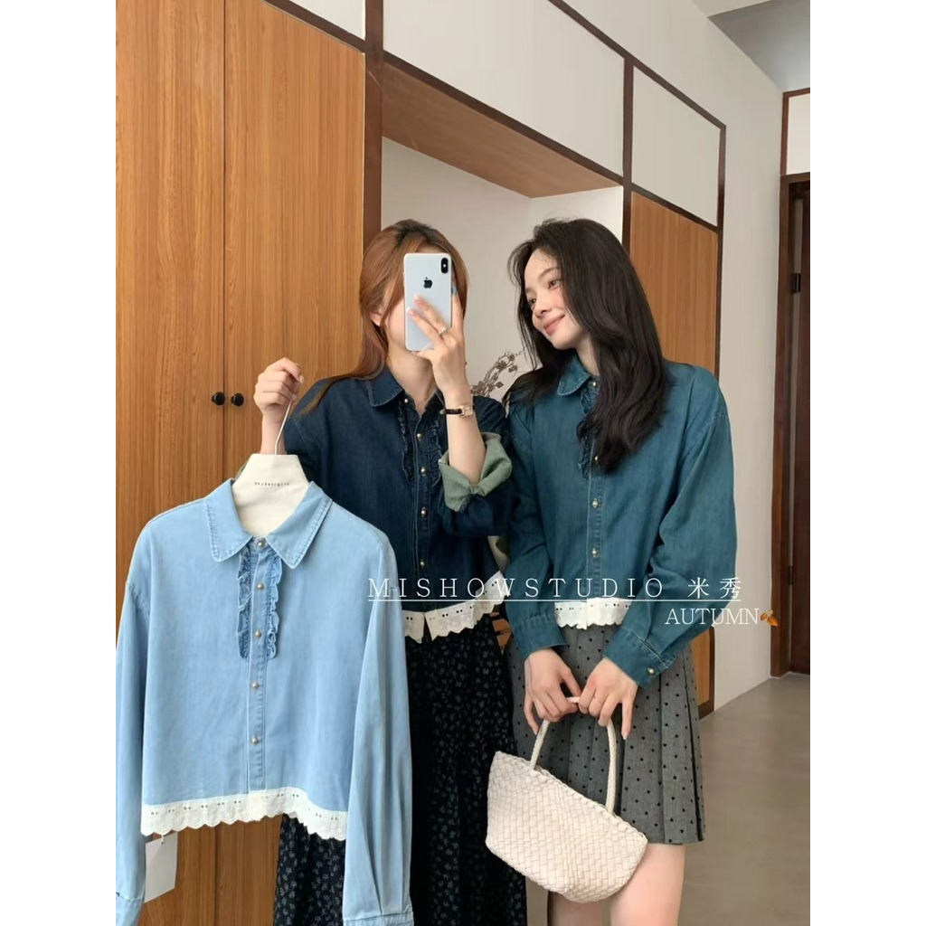 KEMEJA CN1002 - 18228 นําเข้าเสื้อยีนส์ MISHOW STUDIO