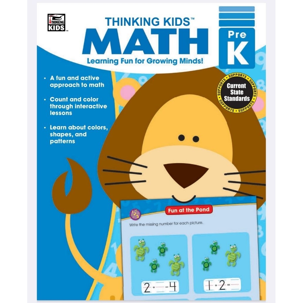 [ใหม่] Hardcoopy/Thinking Kids Math Pre-K / อายุ 3-5 ปี