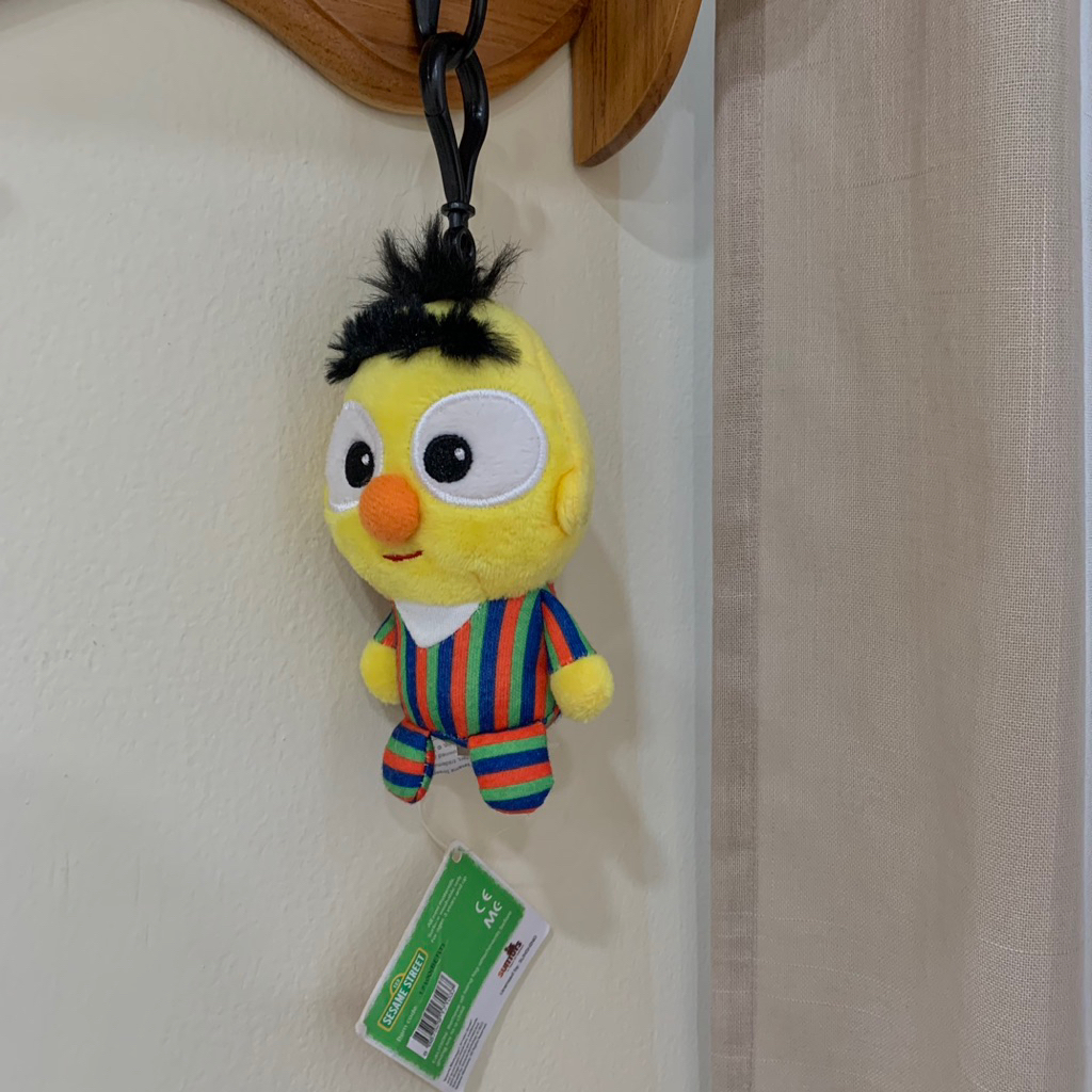 GANTUNGAN พวงกุญแจ Sesame Street ดั้งเดิมพร้อมแท็ก