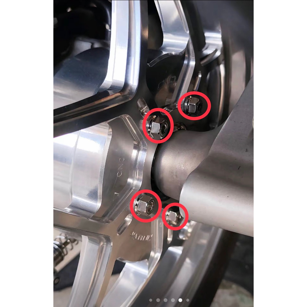 น๊อตสแตนเลสขอบหลัง Cnc 8x15 ราคา 5 picis vnd delkevic ฯลฯ