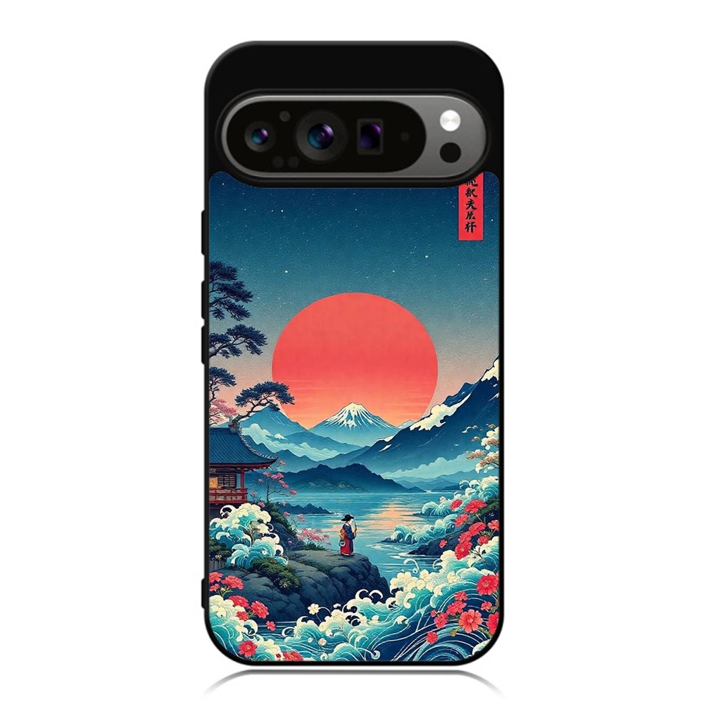 HP Google Pixel 9 8 7 6 5 4 3 Pro XL 4g 5g Custom Softcase FUJI Mountain paint art