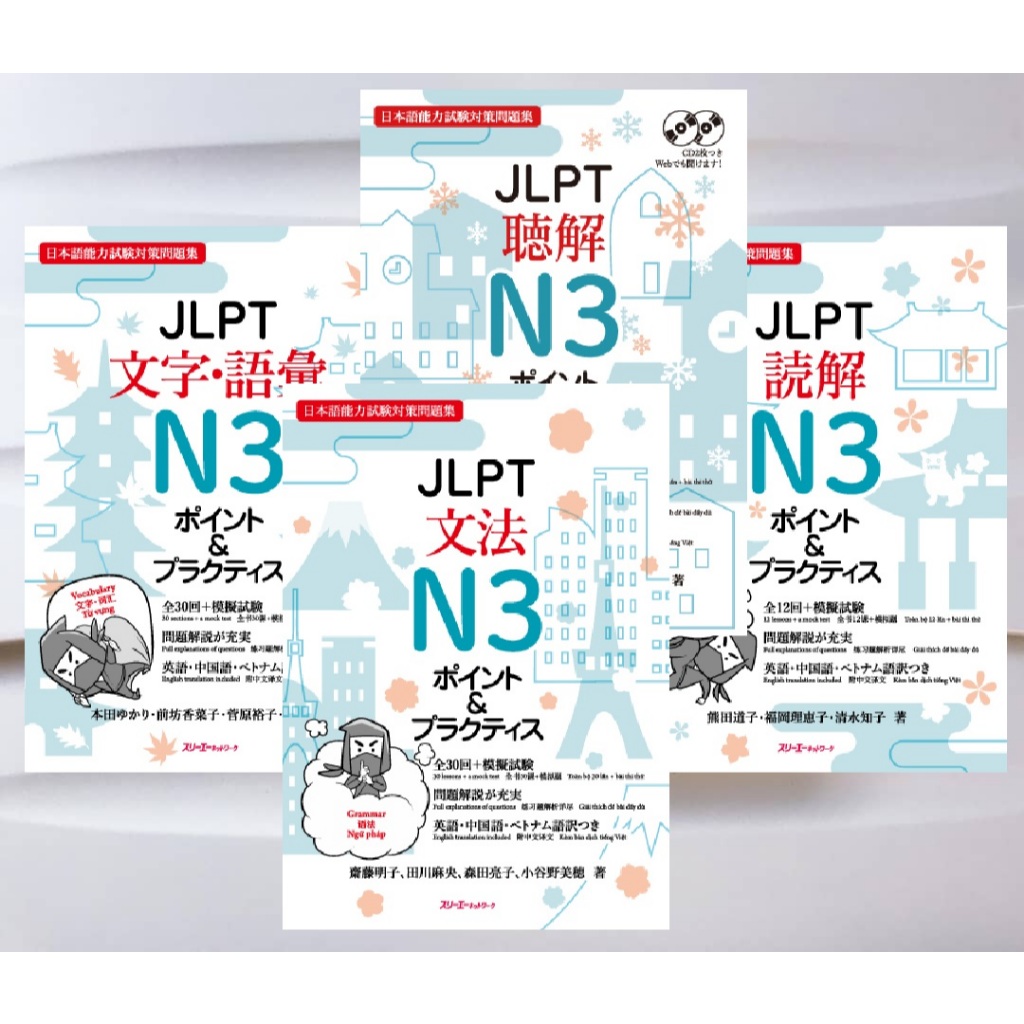 Point & Practice JLPT N3 (หนังสือนําเข้าของ JLPT N3) คําถามฝึกซ้อม