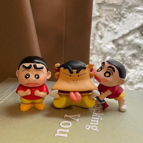 POTTYPOP | Crayon Shinchan : Weird & Funny Faces Series | Blind Box Figure Koleksi Miniatur Sinchan 