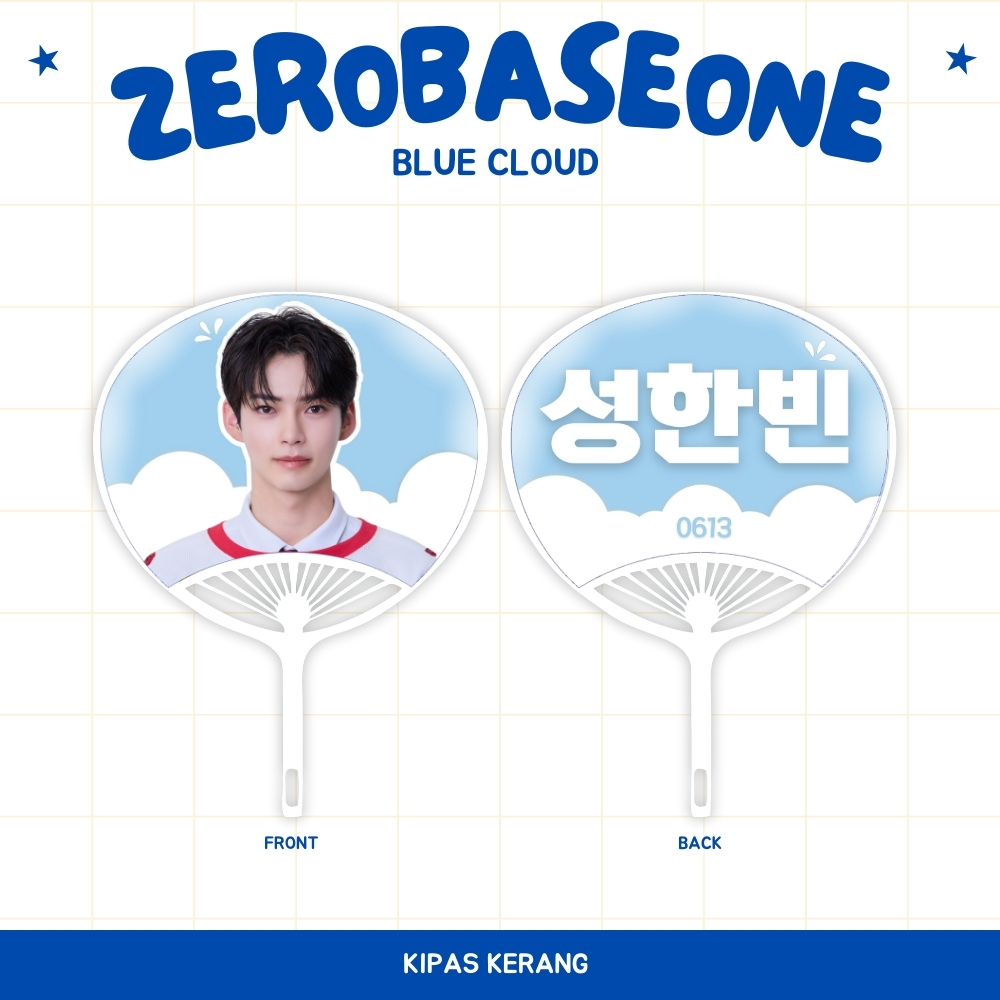ZB1 SHELL HAND FAN UCAIWA FAN IDOL KPOP UNOFFICIAL ZEROSE MATTHEW TERAE RICKY GYUVIN YUJIN
