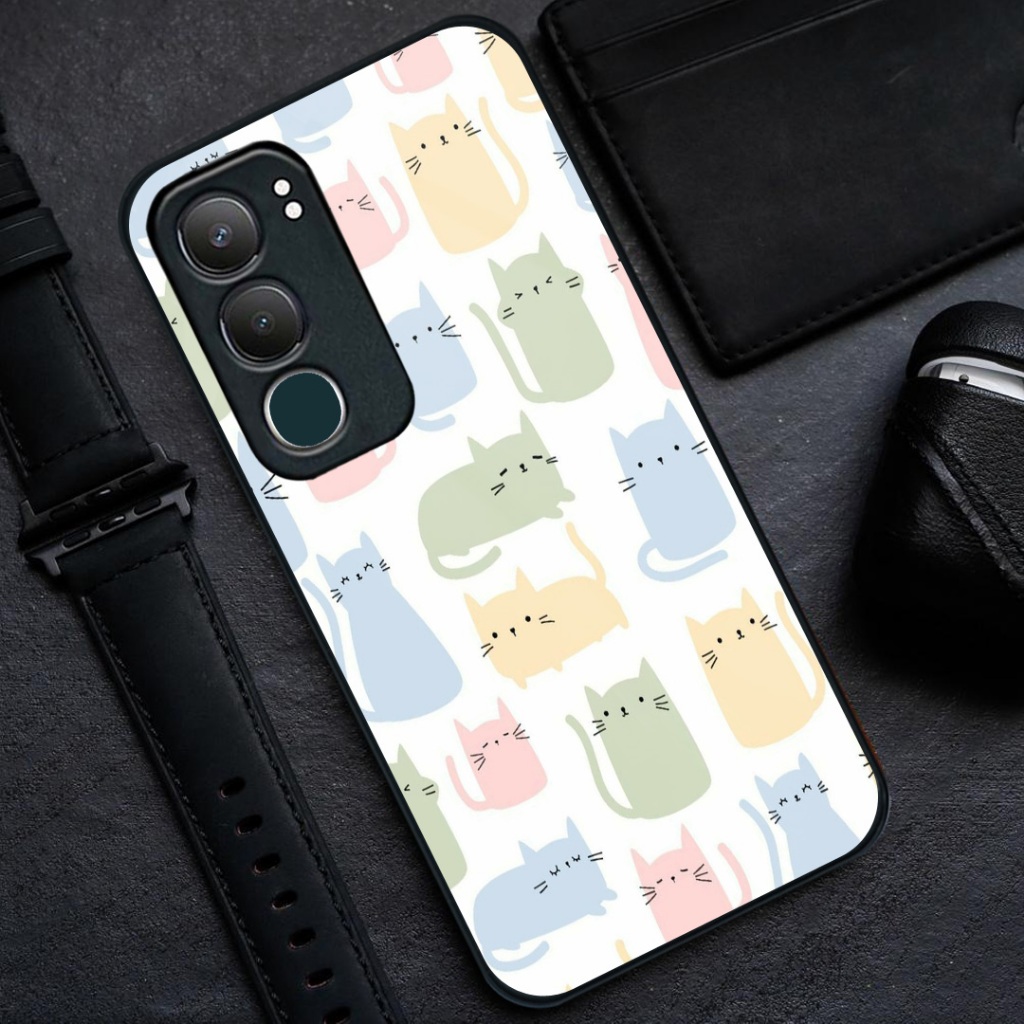 HP Vivo Y31 5G Glass Softcase [BSG-72] - เคสโทรศัพท์ Vivo Y31 5G - เคสโทรศัพท์ Vivo Y31 5G - เคสกระจ