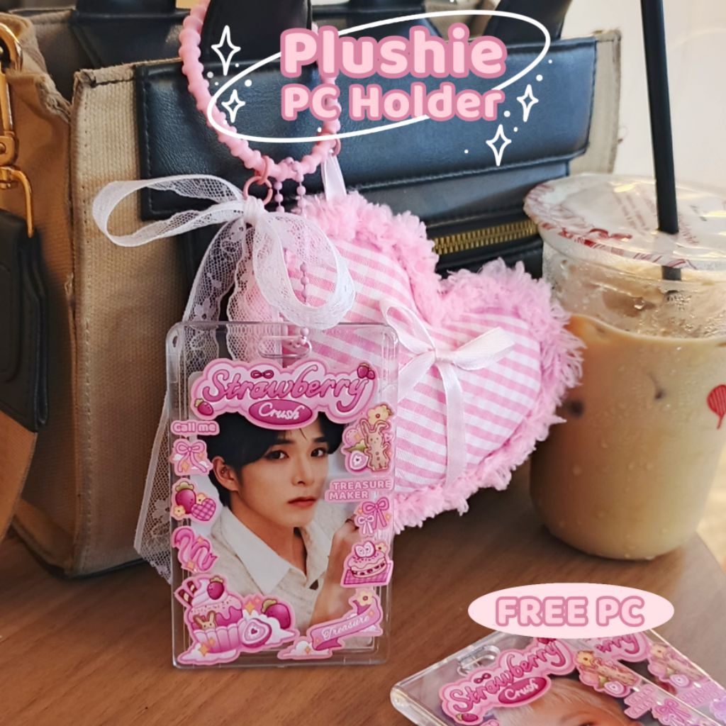 GANTUNGAN TREASURE PHOTO CARD HOLDER/ STRAWBERRY PC HOLDER TREASURE PC HOLDER/ กระเป๋าแขวน