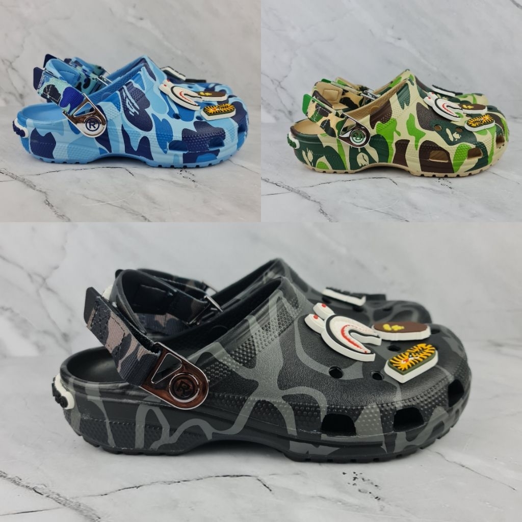 CROCS CLASSIC X BAPE/CROCS BAPE/CLASSIC CLOG SANDALS