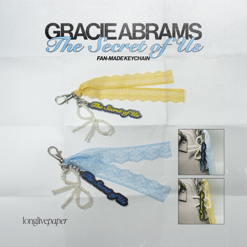 GANTUNGAN Gracy Abrams - พวงกุญแจ The Secret of Us Fan-Made | พวงกุญแจ Gracy Abrams