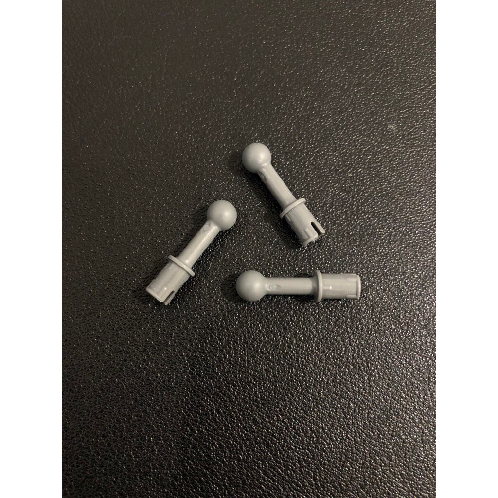 Lego Parts - 80477 - Dark Blush Grey, Technic Pin with Bar และ Towball 3L