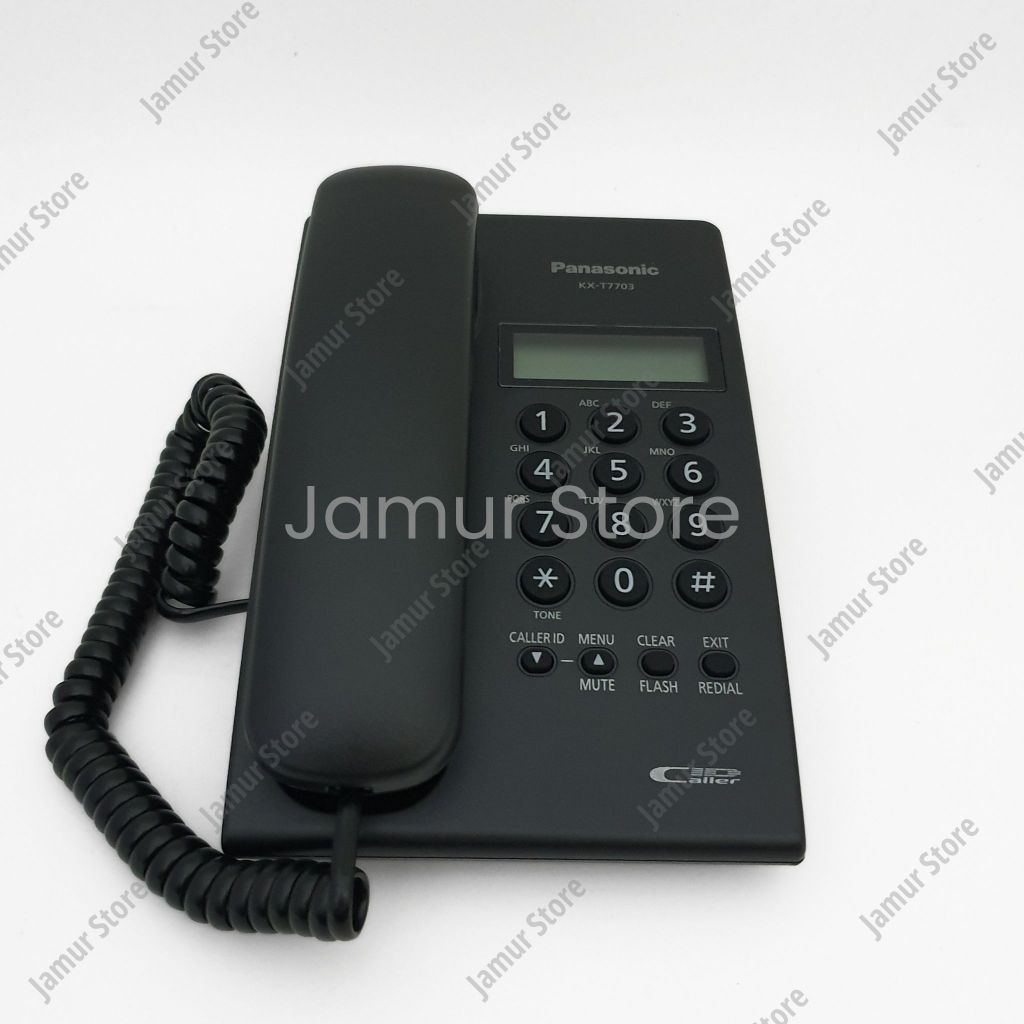 Panasonic KX-T7703X โทรศัพท์โต๊ะทํางาน Panasonic KX-T7703 โทรศัพท์แบบมีสายสีดํา