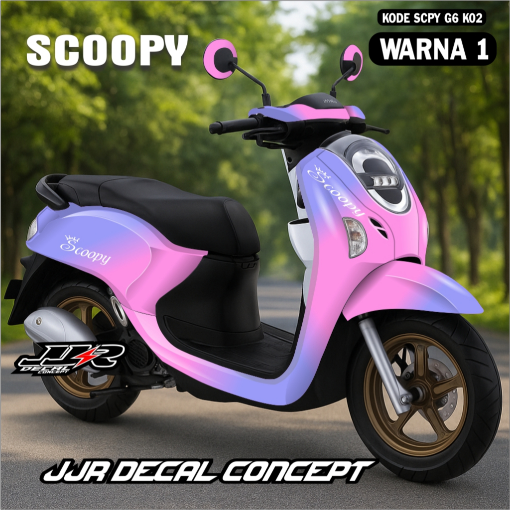 สติ๊กเกอร์รูปลอก Honda Scoopy 2025-2026 COOL CODE K6 KO2