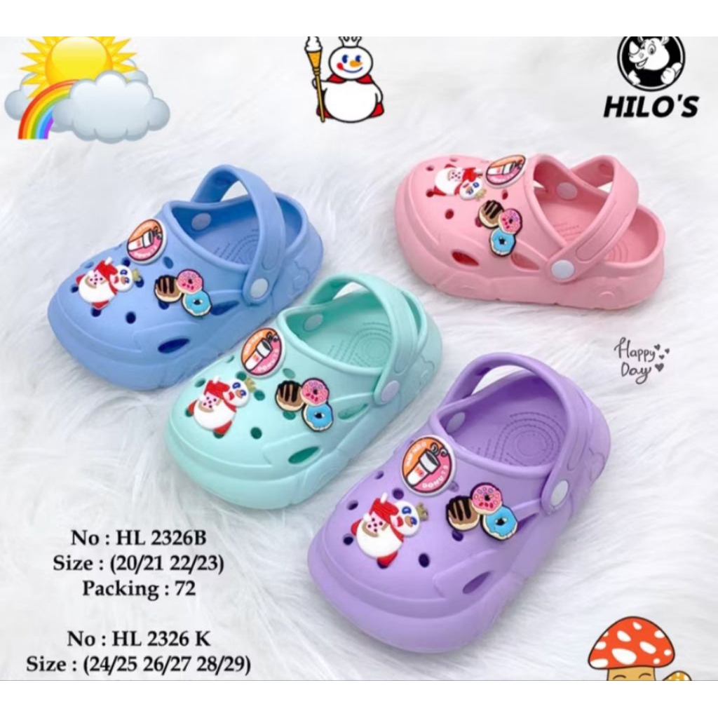 รองเท้าแตะ Baim สําหรับเด็กทารกชายและหญิงพร้อมตัวละครไอศกรีม Mixue Viral 2025