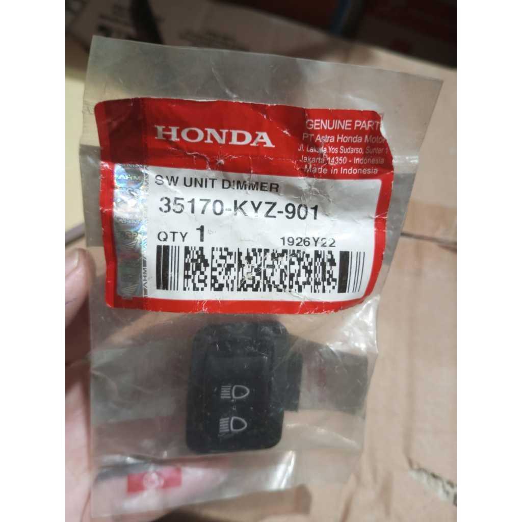 TOMBOL HONDA MOTORCYCLE DIMMER BUTTON (READ DESCRIPTION) / 35170-KYZ-901 ORIGINAL AM