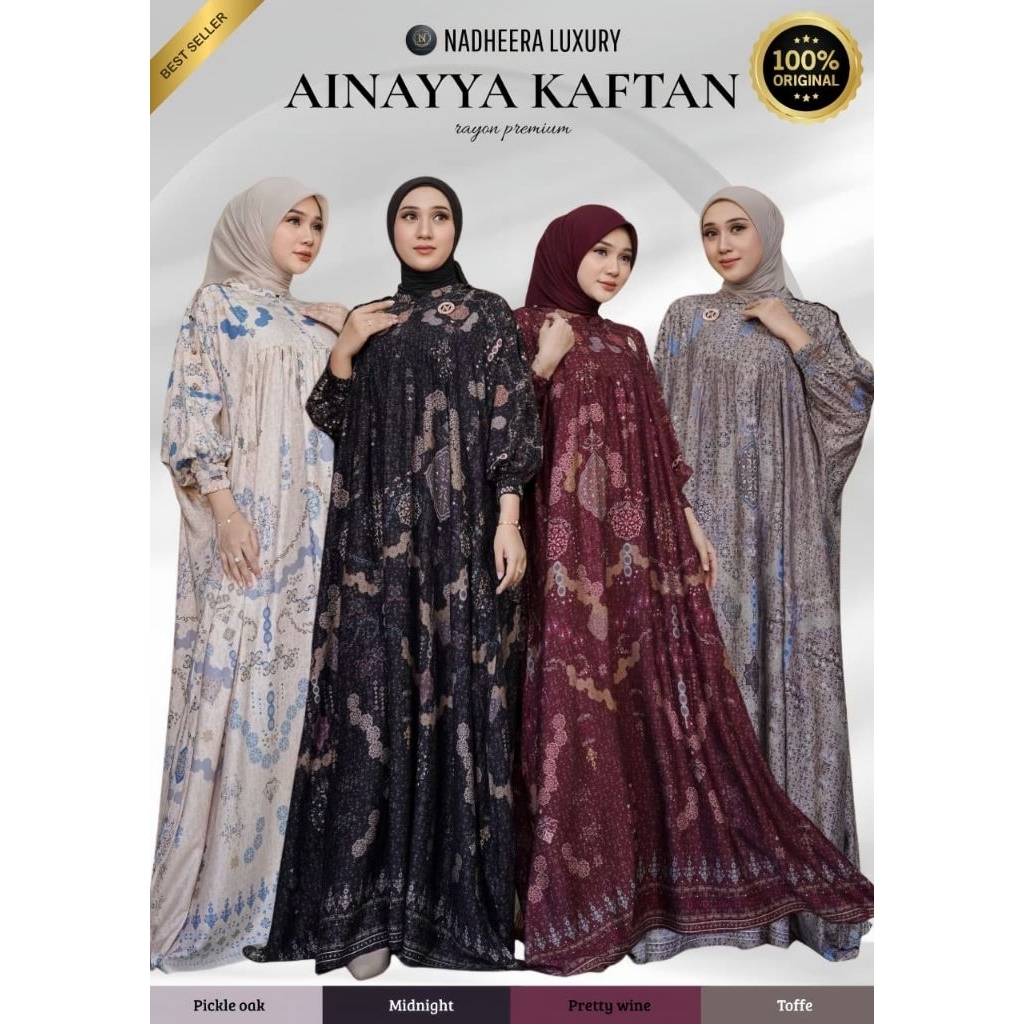 READY // AINAYYA KAFTAN NADEHEERA LUXURY NEWEST // JAMIS // BY NADEHEERA LUXURY // gamis ล่าสุด // g