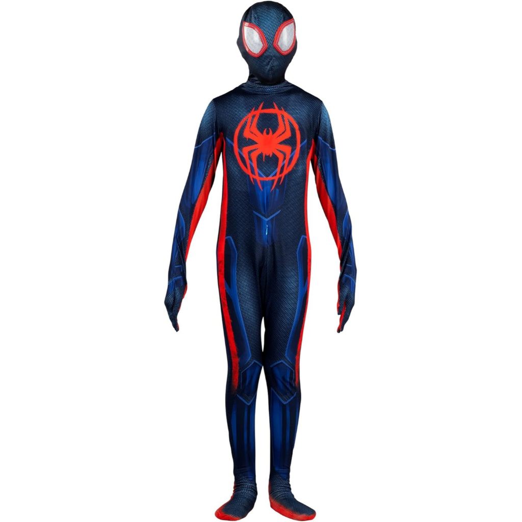 โปรโมชั่นจํานวนจํากัด MARVEL MILES MORALES: SPIDER-MAN OFFICIAL YOUTH DELUXE ZENTAI COSTUME - STRETC