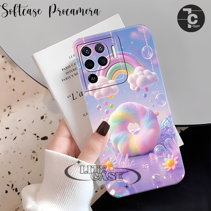 [LCR113]ปลอก Hp Oppo Reno 5F 4F 7Z 8Z Reno 4 4G 5 4G 5G 6 4G วอลล์เปเปอร์สีสันสดใสน่ารักล่าสุด - Liq