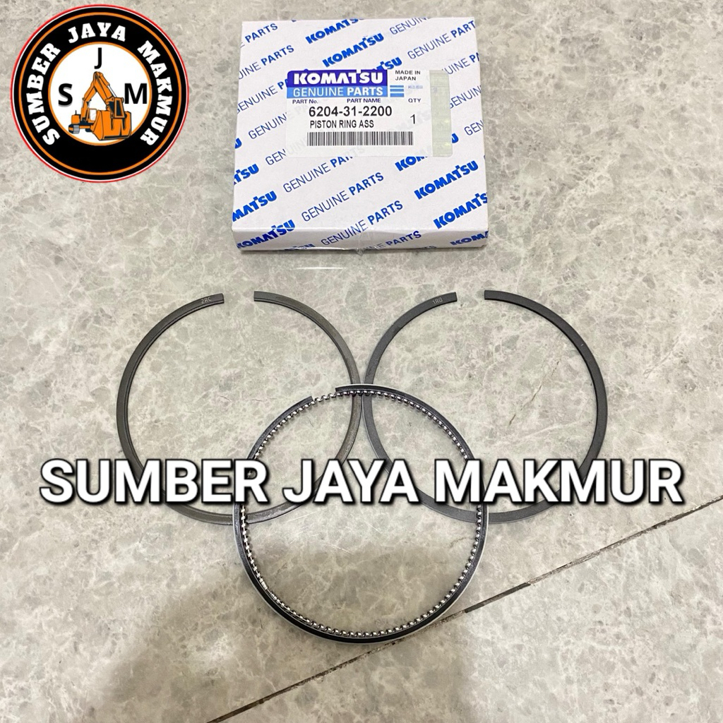 แหวนลูกสูบ Komatsu แหวนลูกสูบเครื่องยนต์ 4D95 6D95 PC75 PC75UU-2 PC78 6204-31-2200 OEM