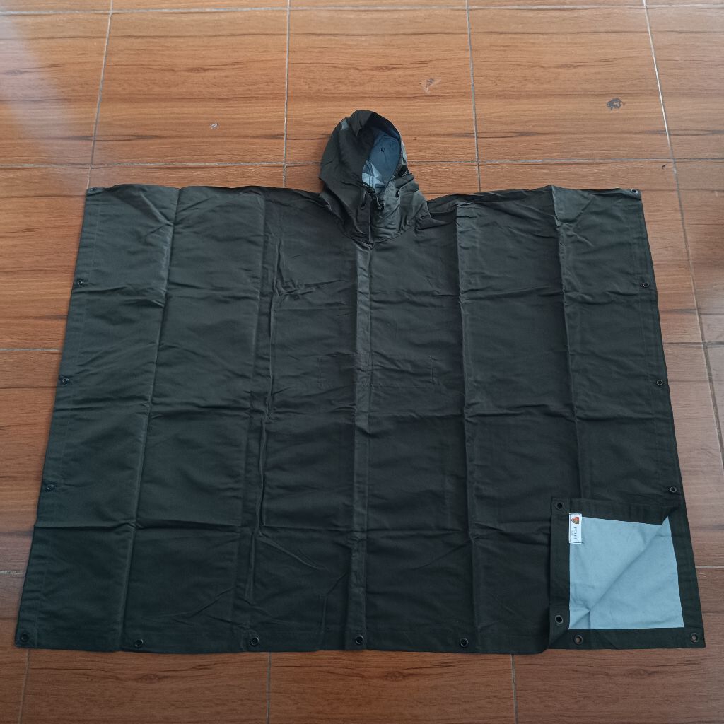 HIJAU เสื้อกันฝนเสื้อปอนโชสีเขียว Brimob Quota / เสื้อปอนโชสีเขียว Police Quota / เสื้อปอนโชสีเขียว 