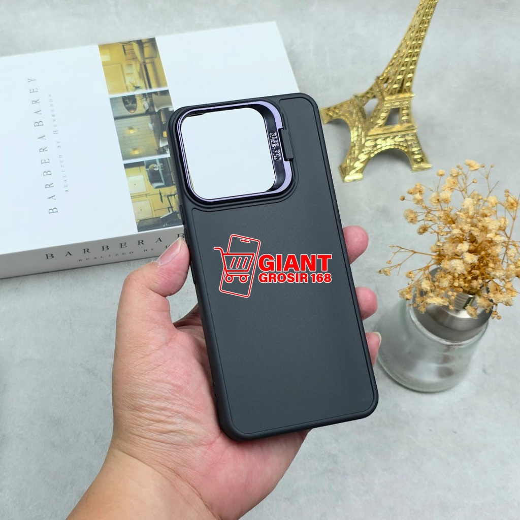 Vivo V60 Case Vivo Y400 Softcase Macaron Black Stand Ring Camera Case Vivo V60 Vivo Y400