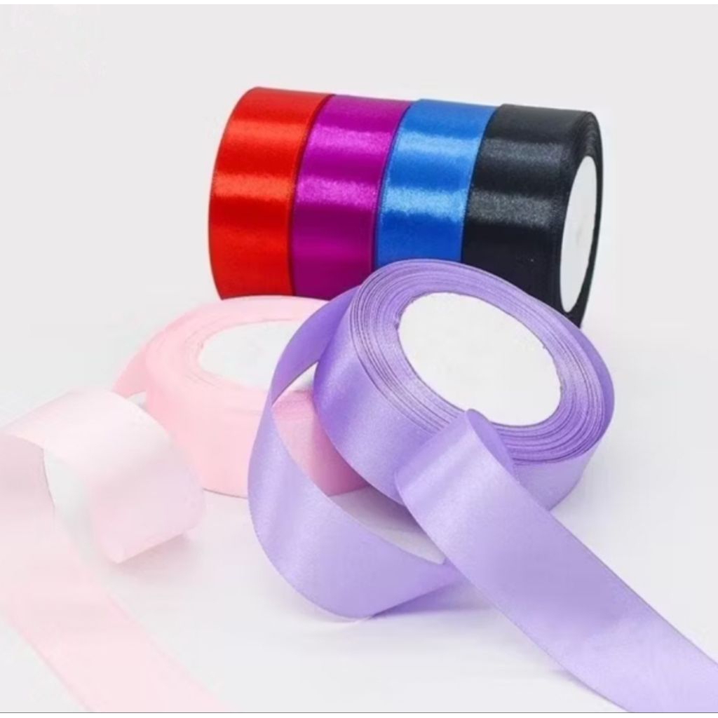 2.5CM RIBBON PER ROLL 20-25 YARDS LENGTH