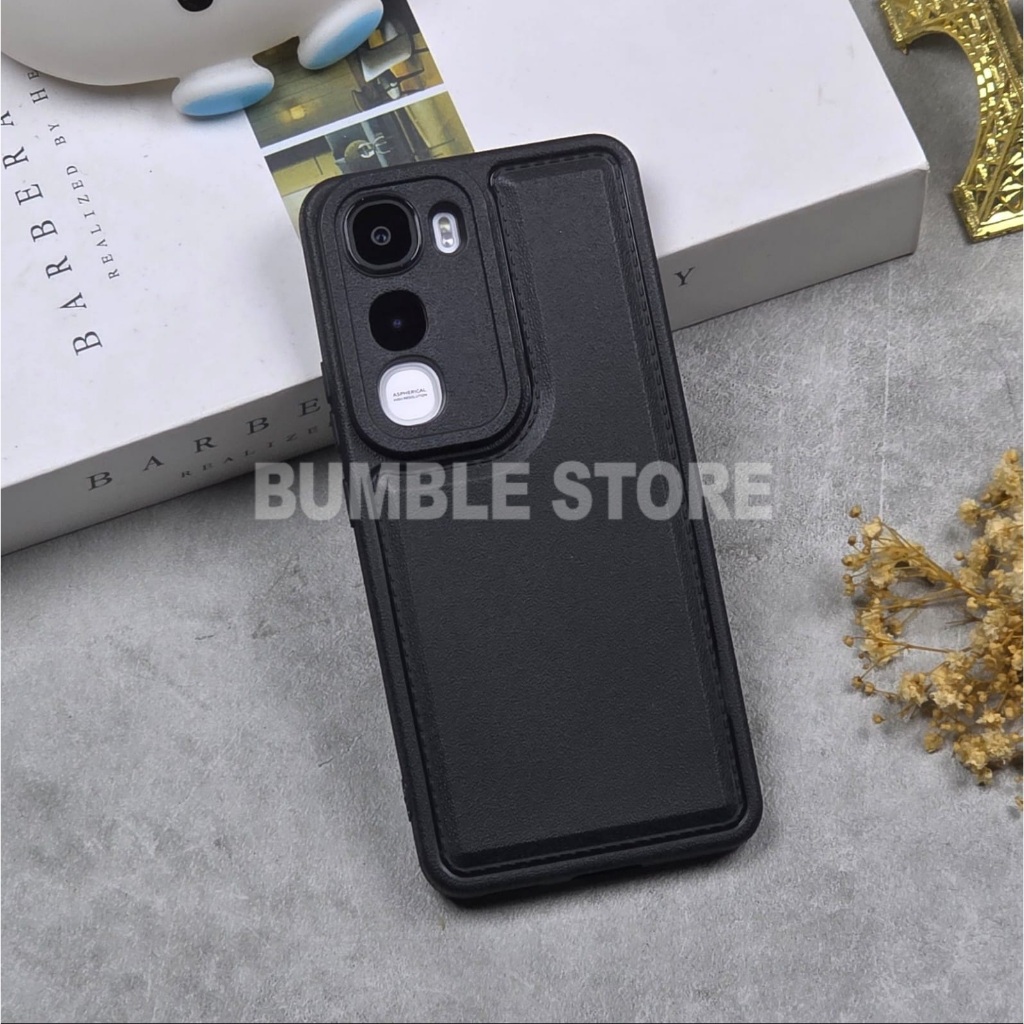 Bumble - เคส iQOO Z10 Lite Leather Pro Black Softcase iQOO Z10 Lite