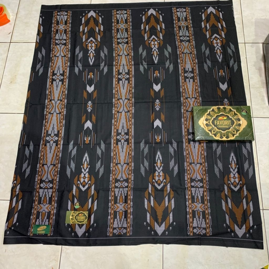Atlas Sarong, Special Black, Atlas Sarong with BHS Motif, Nice Motif, Sarong