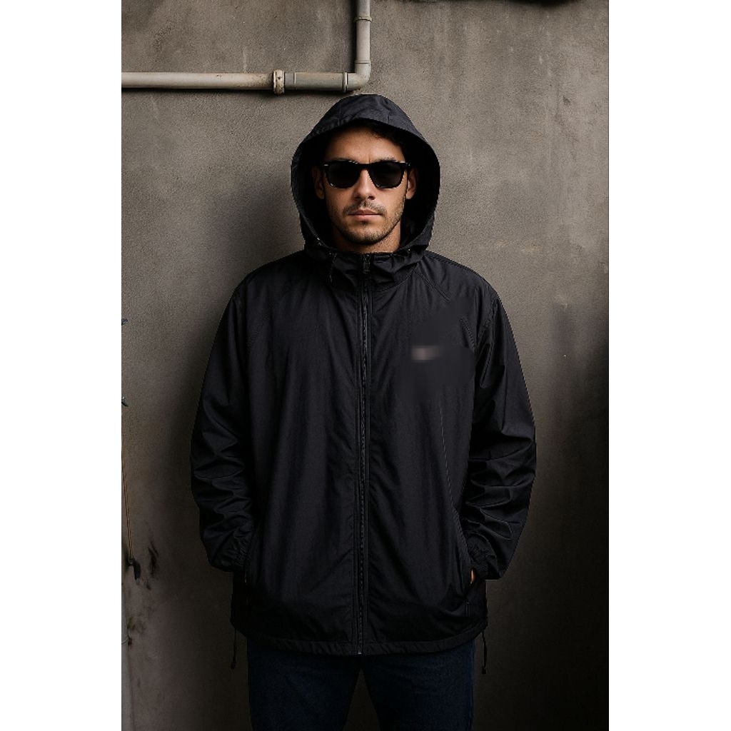 (VTG BIG SIZE) เสื้อแจ็คเก็ตกันลมร่มชูชีพ N**E 0R1 ไซส์ XL fit XXL (P74 x L66)