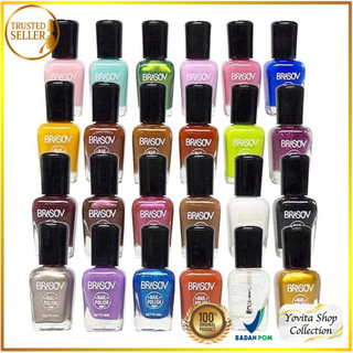 Kutek Brasov Warna Halal Murah 8ml | Cat Kuku Nail Polish 8ml BPOM