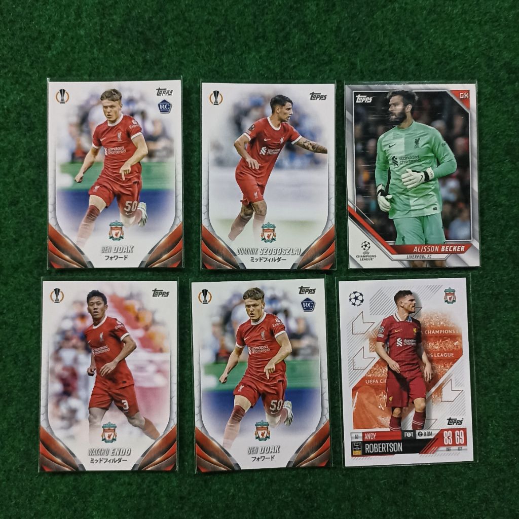 LIVERPOOL BASE CARD TOPPS FOOTBALL CARD LOT