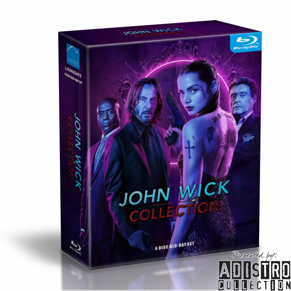 JOHN WICK Blu-Ray Film BOX COMPLETE Edition