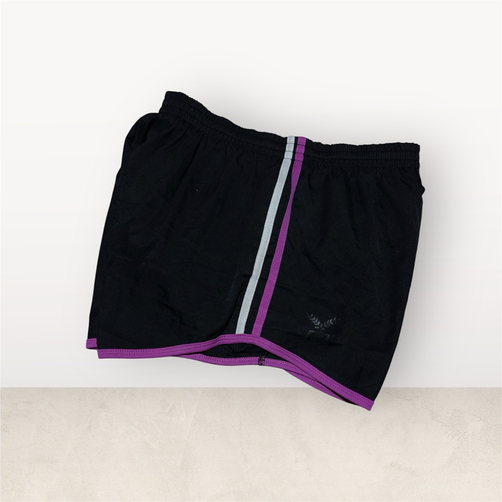 FBT สีดํา Short Run gym ผู้หญิง M