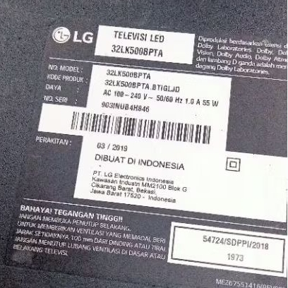 บอร์ดหลักบอร์ด LG32LJ500/32LK500