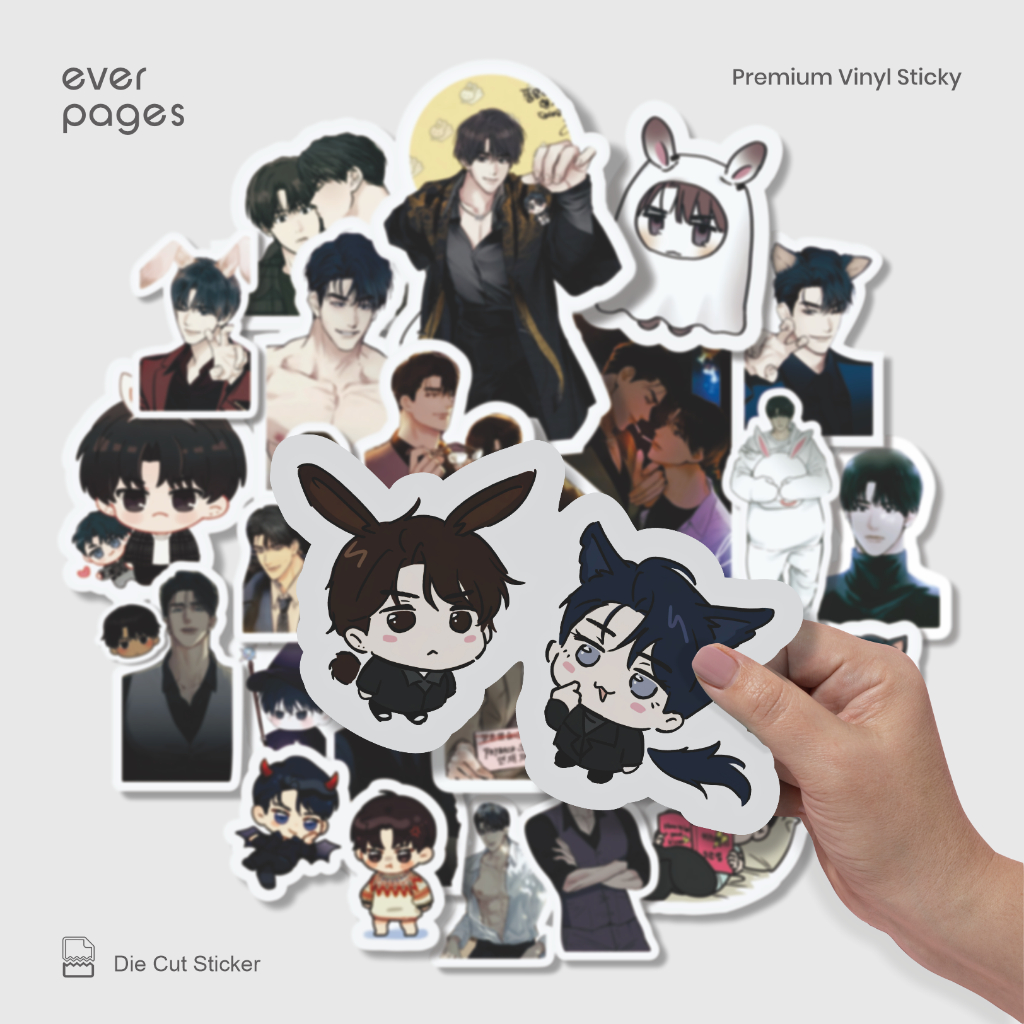 (25 ชิ้น) สติ๊กเกอร์กันน้ํา Manhwa Payback - สําหรับ HP, แล็ปท็อป, หนังสือ, Tumblr