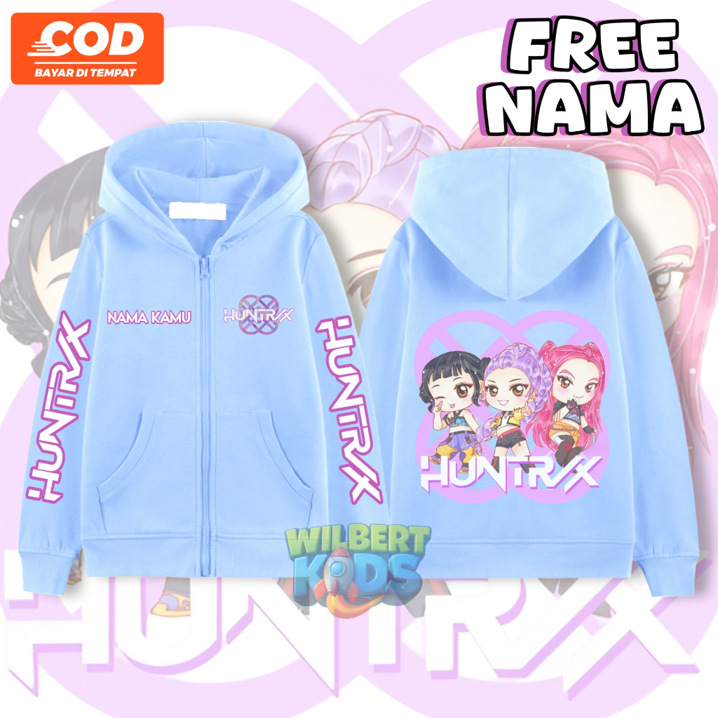 Huntrix K-pop Demon Hunters Kids Zipper Hoodie Jacket / Huntrix K-pop Demon Hunters Zipper Kids Jack