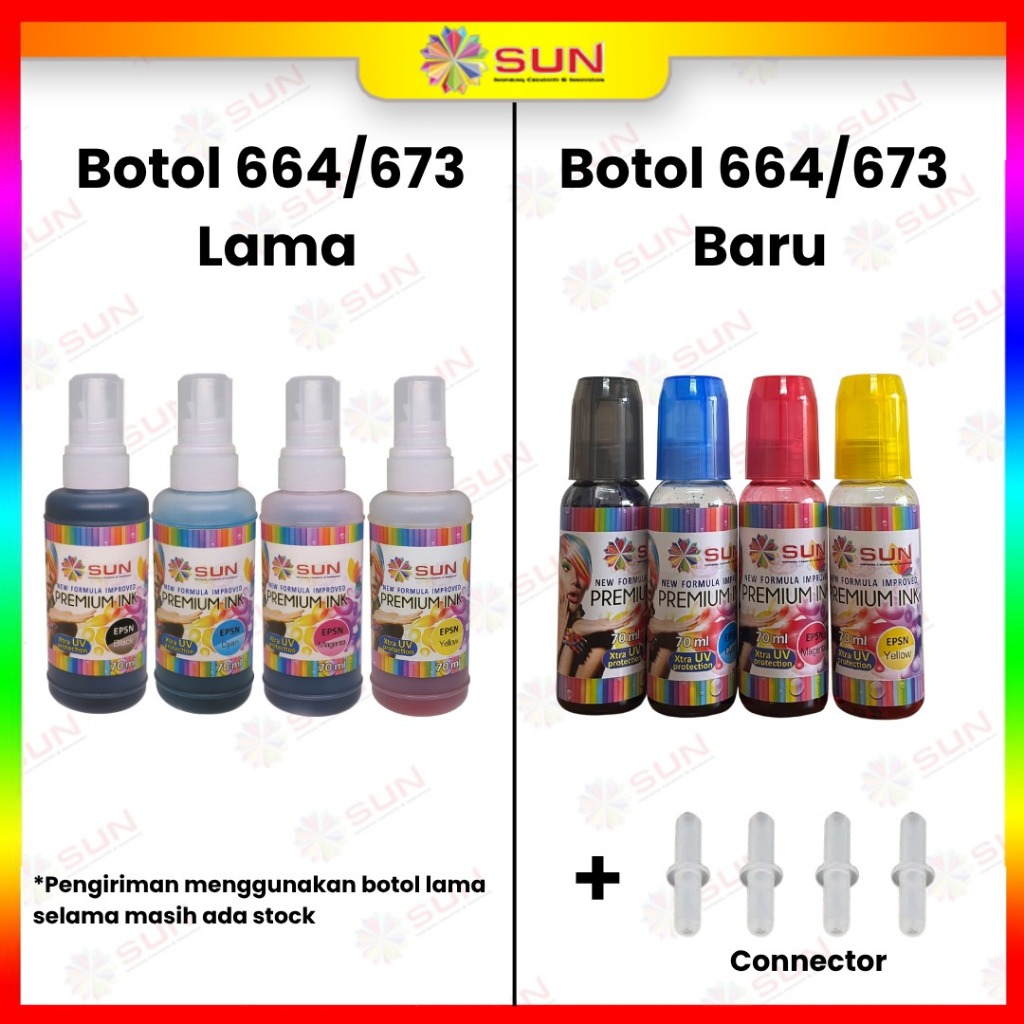 หมึก Epson 664 / 373 - SUN Premium NFI 70 ml สําหรับ Epson L100 / L110 / L120 / L210 / L220 / L300 /
