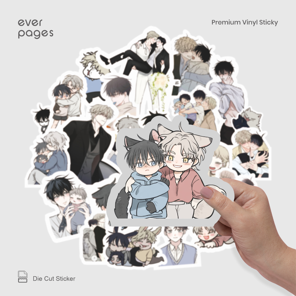 (25 ชิ้น) Manhwa Low Tide in Twilight Waterproof Sticker - สําหรับ HP, Book, Tumblr, Laptop