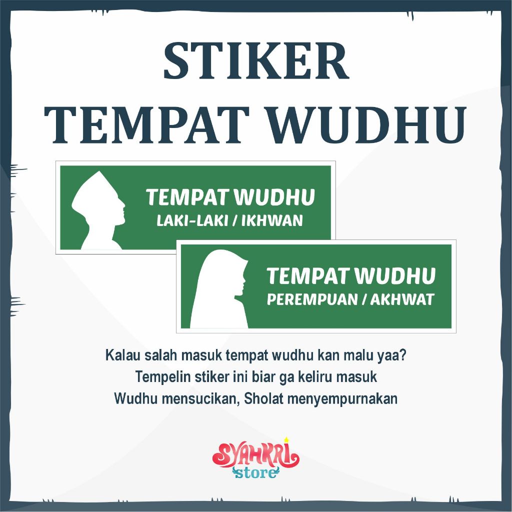 AWULMENT PLACE STICKERS สําหรับผู้ชายและผู้หญิง IKHWAN AKHWAT