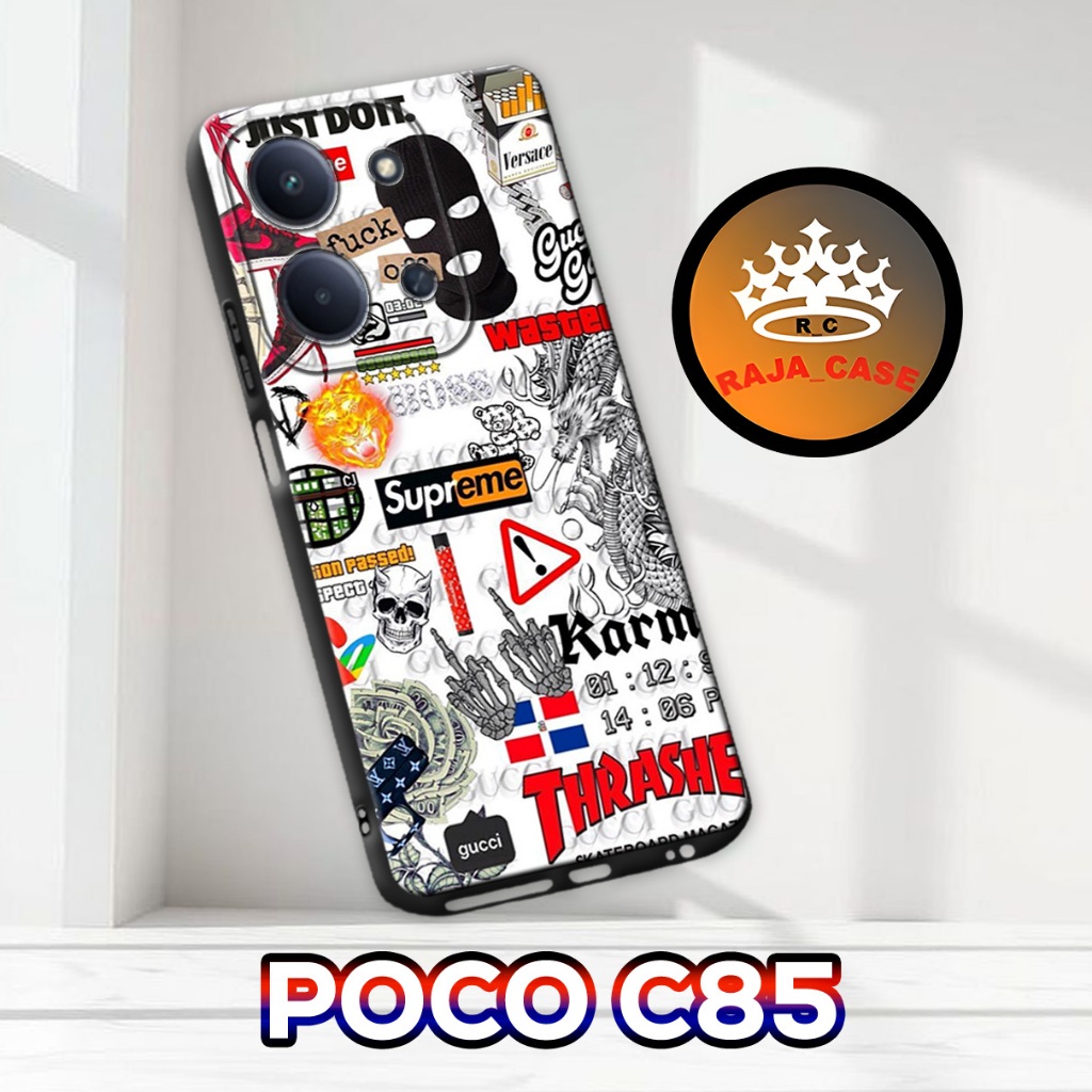 Rc12/ POCO C85 softcase - Mens Motif - เคส POCO C85 - POCO C85 Casing - POCO C85 silicone cool case